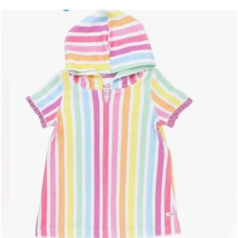 Ruffle Butts Rainbow Terrycloth Coverup 3T